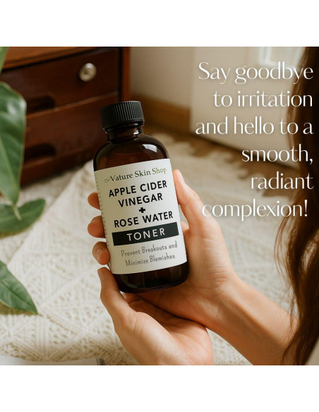 Tónico Facial Orgánico Nature Skin Shop - Vinagre de Sidra de Manzana y Rosa 156g