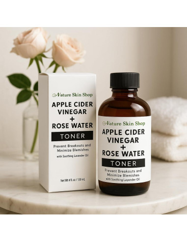 Tónico Facial Orgánico Nature Skin Shop - Vinagre de Sidra de Manzana y Rosa 156g