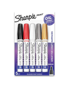 Marcadores de Pintura a Base de Aceite Sharpie, Paquete de 5