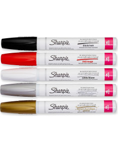 Marcadores de Pintura a Base de Aceite Sharpie, Paquete de 5 2