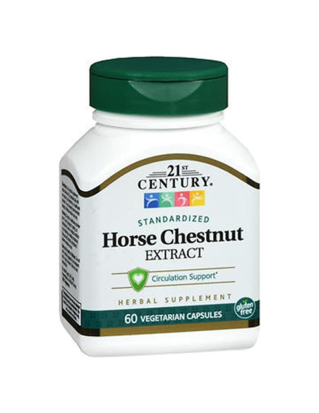 Extracto de Castaño de Indias 21st Century 60 Cápsulas Veganas