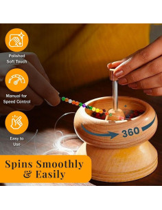 Spinner de cuentas de arcilla SHOP LC con aguja y alambre 3m 2