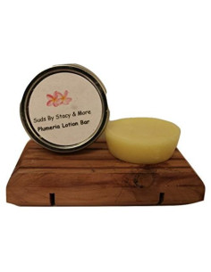 Barra de Loción Natural Plumeria Suds By Stacy 28g
