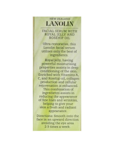 Suero Facial Lanolina Wild Ferns con Jalea Real 30ml 2