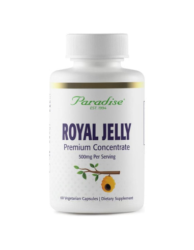 Jalea Real Ultra Pura Paradise Herbs 60 Cápsulas Veganas