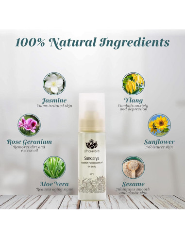 Aceite Corporal Hidratante Shankara Sundarya 30ml - Jazmín, Ylang