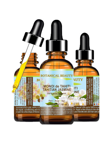 Aceite Monoi de Tahití Jazmín Tahitiano Belleza Botánica 60ml