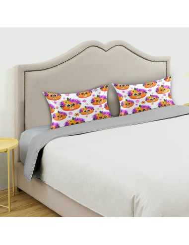 Funda de Almohada de Satén Kigai 20x66 cm Halloween Flores