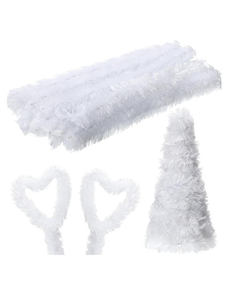 Limpiadores de Tubos Jumbo Hotop 30 Pcs 30mm Blancos Manualidades