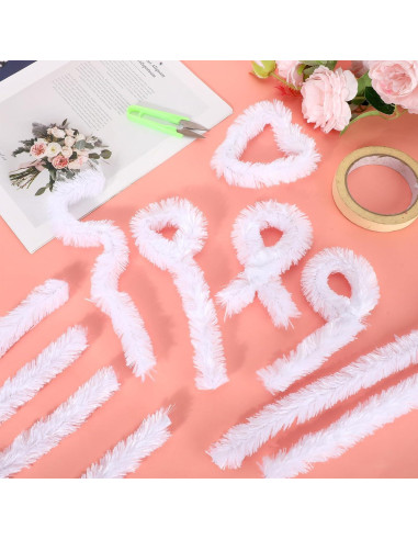 Limpiadores de Tubos Jumbo Hotop 30 Pcs 30mm Blancos Manualidades