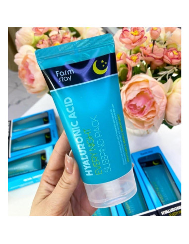 Mascarilla de Sueño Ácido Hialurónico FarmStay 159g