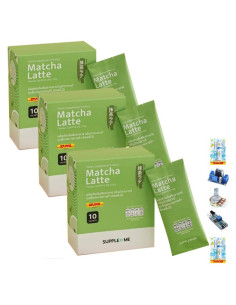 10 Sobres Supple Me Matcha Latte Sin Azúcar 150g Tailandia