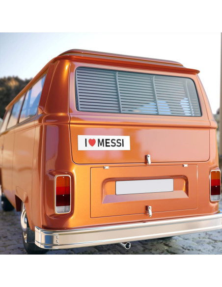 Calcomanía para Parachoques Messi 22.86x7.62cm Vinilo Impermeable