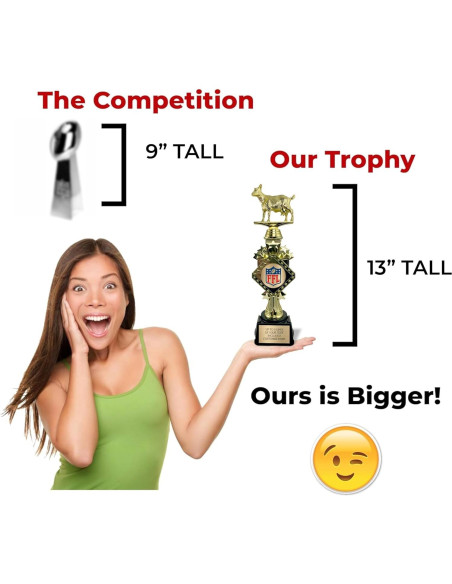 Trofeo de Fútbol Fantasía Personalizable 2025 - 33 cm - Awards4U