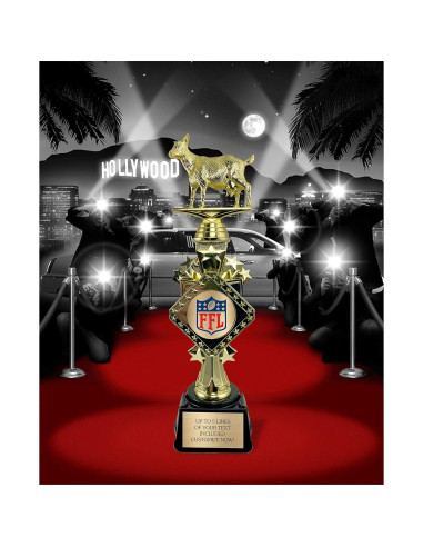 Trofeo de Fútbol Fantasía Personalizable 2025 - 33 cm - Awards4U