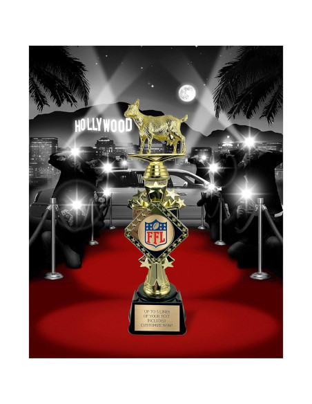 Trofeo de Fútbol Fantasía Personalizable 2025 - 33 cm - Awards4U