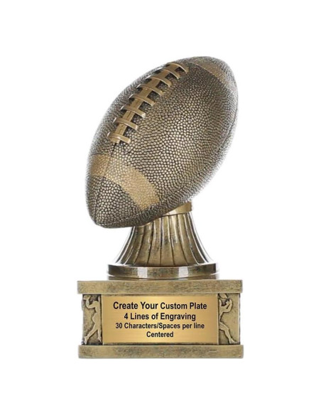 Trofeo de Fútbol Dorado Decade 17.78 cm Personalizado