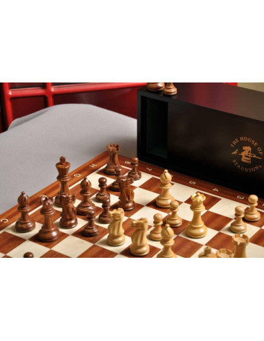 Juego de Ajedrez Grandmaster Staunton con Tablero y Caja