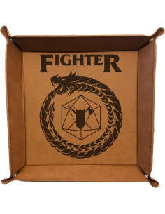 Bandeja de Dados D&D PrecisionNC Marrón Cuero Sintético 32.7cm 2