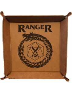 Bandeja de Dados D&D PrecisionNC Marrón Cuero Sintético 32.7cm 2