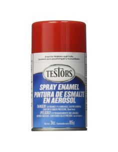 Esmalte en Spray Testors 85g Rojo Brillante para Madera y Metal