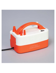 Inflador Eléctrico de Globos C.R. Gibson Naranja y Blanco