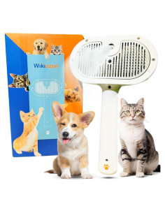 Cepillo de Vapor para Mascotas Wikiazon - Eliminación de Pelo 4 en 1