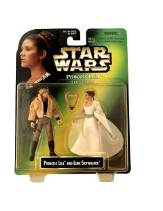 Set Figuras de Acción Star Wars 1997 Leia y Luke 10 cm
