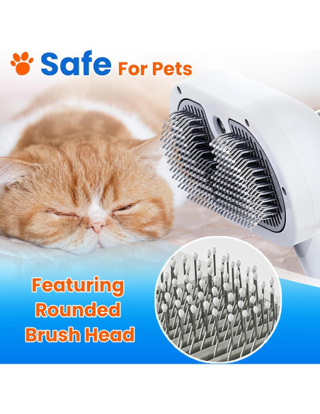 Cepillo de Vapor para Mascotas Wikiazon - Eliminación de Pelo 4 en 1