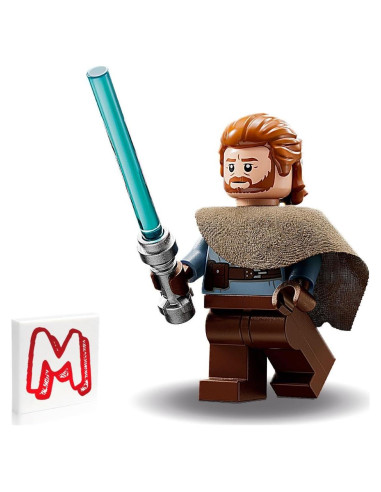 LEGO Star Wars Minifigura Ben Kenobi con Sable de Luz 75336