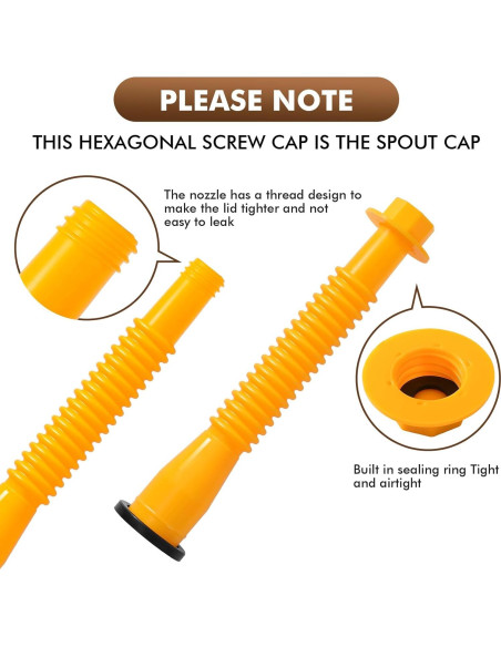 Boquilla de Gas VOXIZEI 3-KIT Flexible Antiderrame 20.6 cm