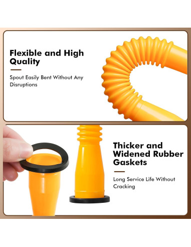 Boquilla de Gas VOXIZEI 3-KIT Flexible Antiderrame 20.6 cm