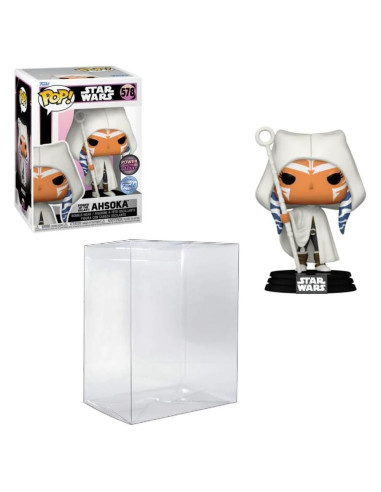 Figura Pop Ahsoka Poder de la Galaxia Funko 578 con Protector