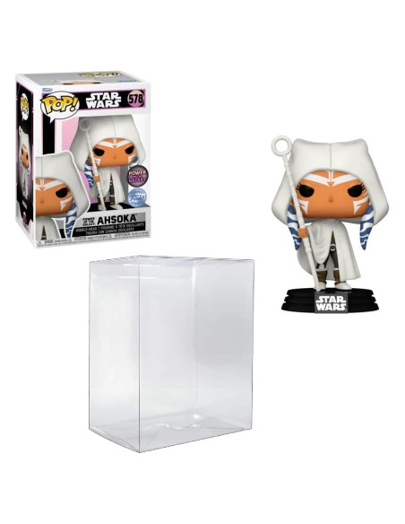 Figura Pop Ahsoka Poder de la Galaxia Funko 578 con Protector
