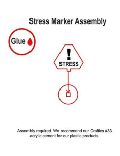 Fichas de Marcador de Caza Espacial LITKO - Estrés Amarillo Fluorescente 2