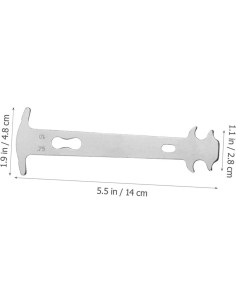 5 Piezas Medidor de Cadena de Bicicleta BRIGHTFUFU Acero 2