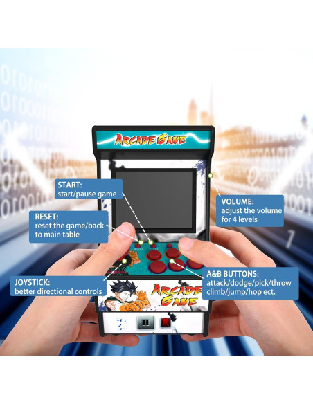 Máquina de Arcade Mini Golden Security 156 Juegos Portátil