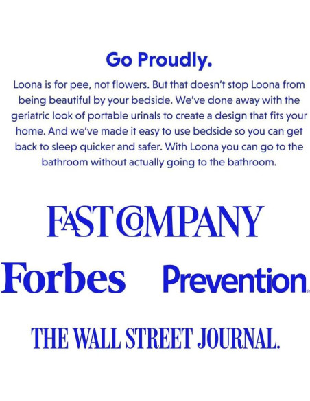 Orinal Femenino Loona Azul - Diseño Silencioso y Sin Salpicaduras Orinal Femenino Loona Azul - Diseño Silencioso y Sin Salpicaduras