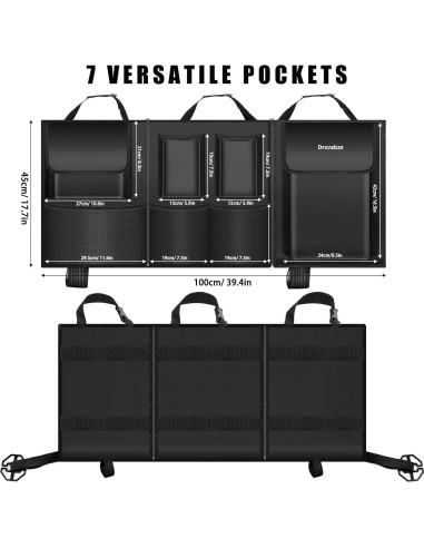 Organizador de Maletero Desmontable Drsvabze 3 Zonas Impermeable