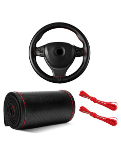 Cubierta de Volante de Cuero Yourkar 38.1 cm Antideslizante