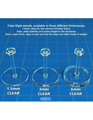LITKO Soportes de Vuelo Circulares 27mm - Paquete de 10