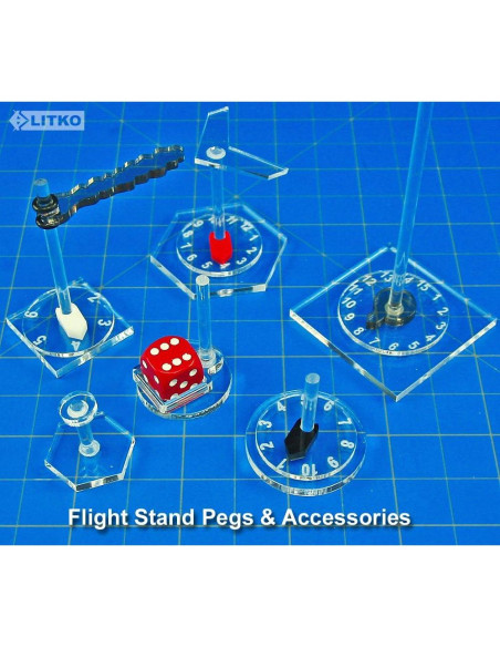 LITKO Soportes de Vuelo Circulares 27mm - Paquete de 10