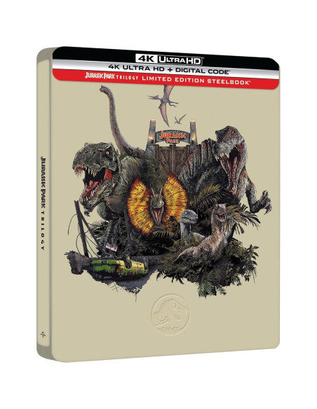 Trilogía Jurassic Park Edición Limitada Steelbook 4K Ultra HD