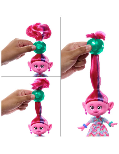 Muñeca de Moda Hairsational Reveals Reina Poppy Mattel 15 Accesorios