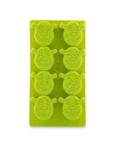 Bandeja de Hielo de Silicona Shrek - Molde Reutilizable 8 Cubos