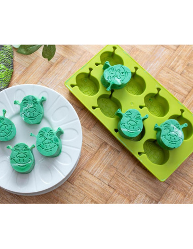Bandeja de Hielo de Silicona Shrek - Molde Reutilizable 8 Cubos