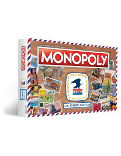 Monopoly Edición Sellos de EE. UU. USAOPOLY - Juego Clásico