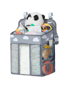 Organizador de Pañales Colgante QRZLP - Bolsa de Almacenamiento 50 Pañales