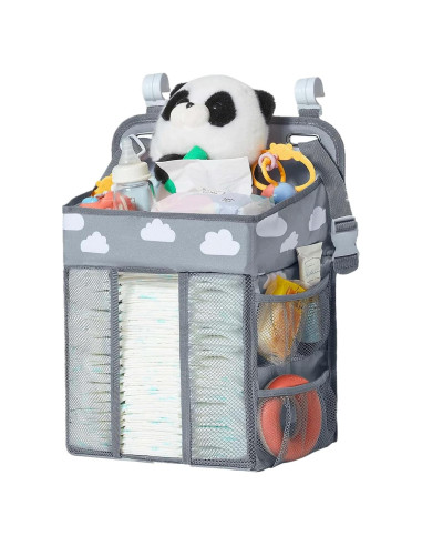 Organizador de Pañales Colgante QRZLP - Bolsa de Almacenamiento 50 Pañales