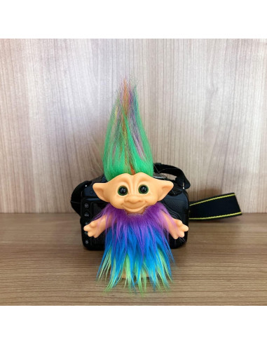 Set de 2 Muñecas Troll Vintage 19 cm Amarillo y Púrpura